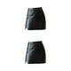 thumbnail image 4 of Sonducket Minifalda Irregular ajustada de cuero de invierno para mujer, ropa de fiesta, vestido corto ajustado de cintura alta, vestido Type3 NO3, 4 of 6