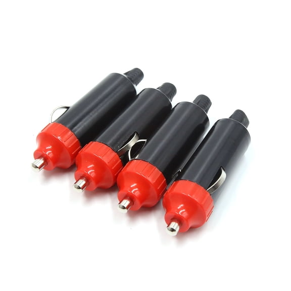 Unique Bargains 4pcs  Car Power  Lighter Socket Adapter DC 12V 24V Black Red