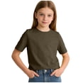 thumbnail image 1 of Zpanxa Teen Girl Shirts Solid Color Sleeveless Tank Top with Back Letter Print Polyester 4-5 Years, 1 of 6