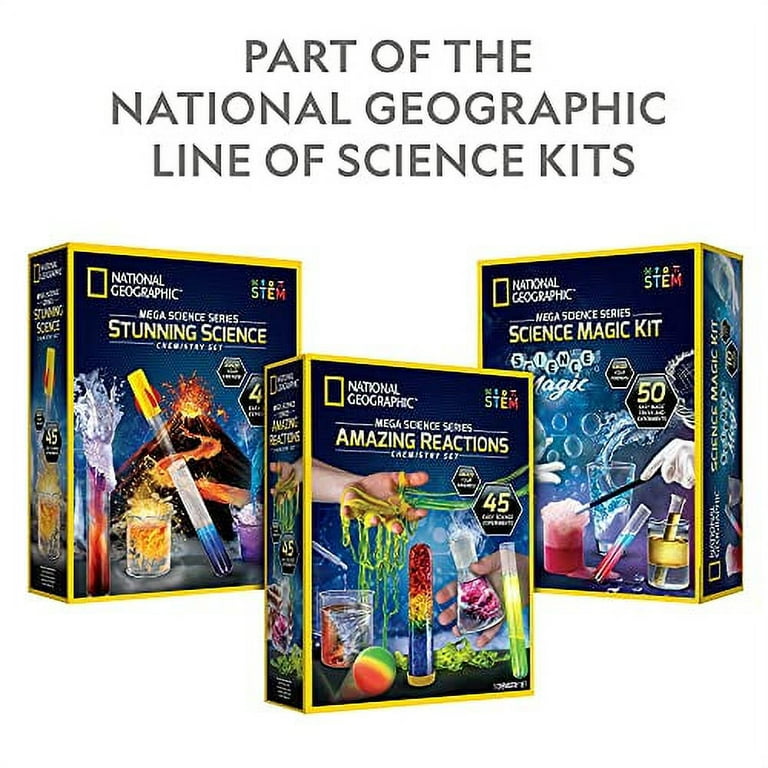 National Geographic 300548 Mega Science Lab Glow-in-the-Dark Science Kit
