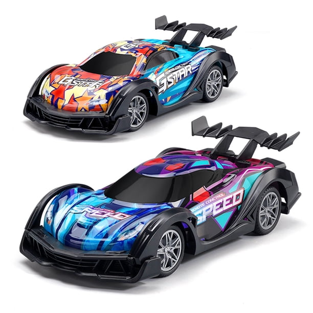 Voiture Télécommandée 1:18 électrique Rapide - Avec Phares - Jouet Enfant