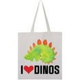 thumbnail image 3 of Inktastic Dinosaur I Love Dinos Prehistoric Jurassic Animal Tote Bag, 3 of 4