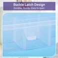thumbnail image 4 of COSICS Storage Box with Dividers, 15-Grid Extra Large Plastic Storage Case for Nail Art Decoration, Clear Fake Nail Organizer Container with Lids for Acrylic Nails Tip, Rhinestone, Bead, Charm, Craft, 4 of 7