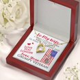 thumbnail image 4 of To My Military Wife Necklace - Love Your Husband - Amazing Wife Gift From Husband, Military Veteran Wife, Army Wife Gift - Forever Love Necklace - White Gold or Yellow Gold - Gift Box, 4 of 5