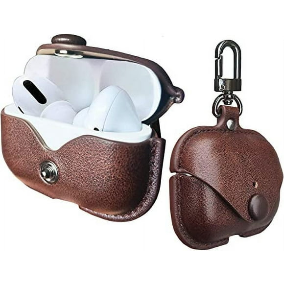 Apple Airpods Pro Charging Case,PU Leather Case Compatible with Apple Airpods Pro Charging Case - Brown,1 Pack