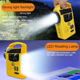 thumbnail image 2 of Pocket Hand Crank Emergency Radio 1200Mah AM/FM Solar Radio with LED Flashlight SOS Alarm for Outdoor Adventure Camping, 2 of 6