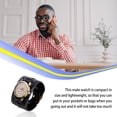 thumbnail image 3 of Reloj de Pulsera para Hombre sweethay Correa de Cuero Cuarzo Negro AP0112-01, 3 of 6
