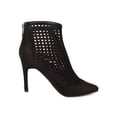 thumbnail image 2 of Breckelles GA47 Women Faux Suede Pointy Toe Perforated Stiletto Bootie, 2 of 5