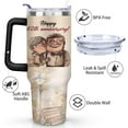 thumbnail image 4 of 60th Wedding Gifts Anniversary Cups, Diamond Wedding 60th Anniversary Cups, 60th Anniversary Cup For Couple Parents Friends, 40 Oz Stainless Steel Tumbler with Handle and Straw (1 PC), 4 of 6