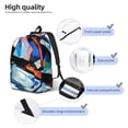 thumbnail image 4 of Naloa Abstract Cubist Printer Canvas Backpack for Men Women Rucksack Casual Travel Daypack College Tote Satchel Bookbag for Teens-Medium, 4 of 7