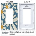 thumbnail image 3 of Yayeee Rocker Switch Wall Plate 1-Gang 4.6"x2.9" Home Decorative Outlet Cover, Whimsy Daisy Pattern, 3 of 6