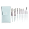 thumbnail image 1 of Juego de 8 brochas de maquillaje para base, corrector, sombras de ojos y rubor, con bolsa de almacenamiento., 1 of 5