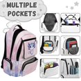 thumbnail image 6 of Yspwyqan Purple Axolotl Kids Backpack for Girls, Pink Blue Marble Lightweight School Backpack, Multi-Pocket Fits 15.6 Laptop, Adjustable Straps for Primary Middle School Back to School, 6 of 7
