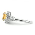 thumbnail image 4 of Primal Gold 10 Karat White Gold Citrine and Diamond Ring, 4 of 7