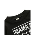 thumbnail image 4 of Okbabeha Little Boy’s Letter Round Neck Long Sleeve Pullover Sweatshirt, 4 of 5
