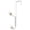 White, variant on YIHNDIS Bathroom Shower Rack with Hook Storage Rack Wall Hanging Steel Door Behind Two Hook Coat Hat and Bag Hanger (White,One Size)