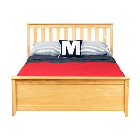 - Max & Lily Solid Wood Full Platform Bed with Under Bed Storage Drawer