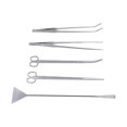 thumbnail image 1 of 5‑In‑1 Aquarium Cleaning Tool Kit Straight Tweezers Curved Tweezers Straight Scissors Curved Scissors Scraper, 1 of 4