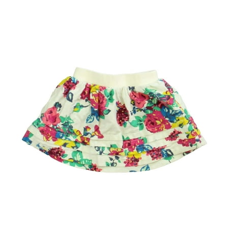 

Pre-owned: Tea Girls White | Floral Skirt size: 2T (Good)