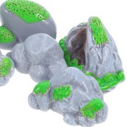 OUNONA Resin Imitation Moss Stone Grey Handmade Quality for Home and Office Decor 8Pcs