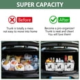 thumbnail image 3 of Collapsible Car Trunk Organizer with Handles 600D Oxford for Car Kitchen and Home Storage, Black and White Butterfly 13× 10.2×10.8inch, 3 of 6