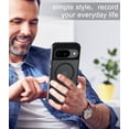 thumbnail image 7 of for Google Pixel 9 10 9 Pro 10 Pro Case Compatible with MagSafe, Translucent Matte Shockproof Phone Case Cover - Black, 7 of 7