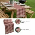 thumbnail image 5 of Western Texas Star Retro Table Runner - 60 Inch Long, Kitchen Dining Table Runner Dresser Scarves, Country Vintage Red Beige Plaid Farmhouse Decor for Coffee Tables Wedding Party Banquet, 5 of 8