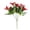 Red, variant on Artificial 9 Heads Lily Flowers Bouquet - Real Touch Fake Lily Flowers Arrangement for Office, Home, Wedding, Valentines Day Decor Gifts for Women, By Preplabs