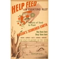 thumbnail image 2 of Anonymous 11x14 Gold Ornate Wood Frame and Double Matted Museum Art Print Titled - Help Feed a Fighting Ally. Russia's Scorched Earth (1943), 2 of 4