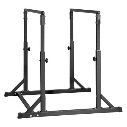 Dip Bar Station - 800lbs Heavy Duty Adjustable Dip Stand - Fitness Workout Dip Bars Parallette Push Up Stand - Parallel Bars for Home Gym Strength Training