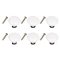 thumbnail image 3 of White Ceramic Knobs,6Pcs Round Ceramic Cabinet Round Ceramic Knobsfor Drawer Ceramic Cabinet Pull Handle Knobs Breakthrough Technology, 3 of 8