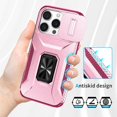 thumbnail image 2 of Funda para GANGXUN iPhone 16 Pro Max - Soporte metálico, Función magnética, Rosa, 2 of 5