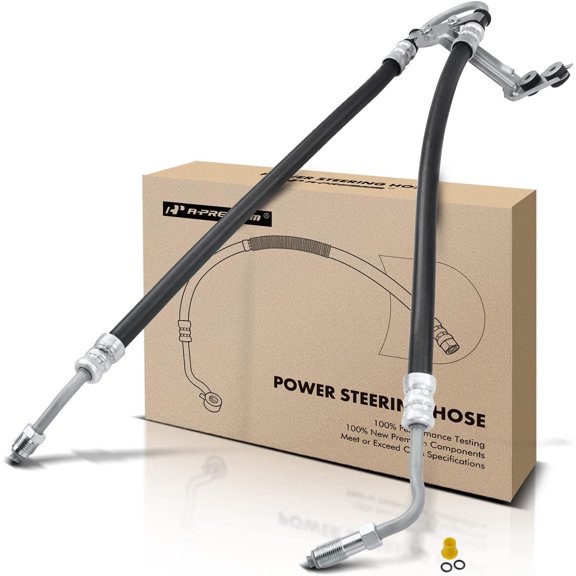 A-Premium Power Steering Pressure Hose Line Assembly Compatible with Jeep Liberty 2004-2005, 3.7L, Pump To Rack/Gear