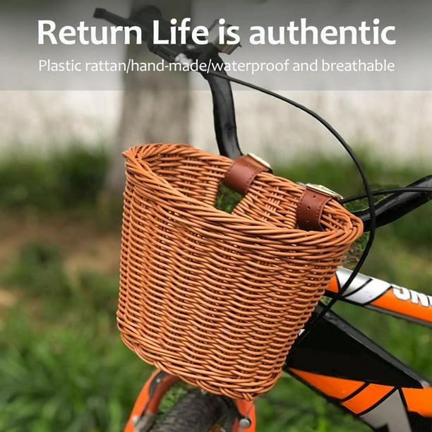 Children S Bike Basket Kids Front Handlebar Basket Plastic Rattan