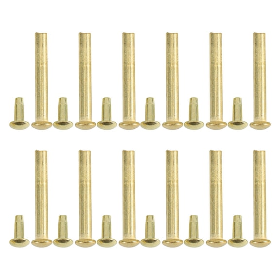BESTOYARD Versatile Fan Repair Rivet Pins Golden Zinc Alloy Stability 12Sets