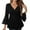 Black, variant on Women's 3/4 Sleeve Elegant Tunic Tops Dressy Casual V Neck Double Layers Mesh Loose Fitting Sparkly Blouses Ruffle Shirt Purple XL