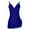 A333 Blue, variant on Xdegoge One Piece Swimsuit for Women, Ruffle Trim, Wrap Dress Style, Tie Waist, Flattering Fit, Full Coverage Swimwear Beach, Vacation, Summer Swim Suit with Padding
