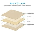 thumbnail image 4 of OMTech 36 Pack Basswood Sheets, 12x12 Inch Plywood Sheets for Crafts, 1/8" Thick Wood for Laser Cutting Engraving, Unfinished Wood Boards for DIY Projects Drawing Painting Architectural Models, 4 of 9