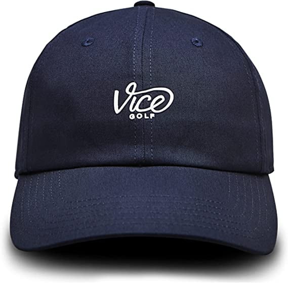 Vice Golf Adjustable Dad Hat, Navy, Unisex