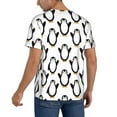 thumbnail image 2 of Rateoe Lovely Penguin Pattern Men’s Baseball Short Sleeve Polo Shirt, Midweight Men's Shirt Golf Shirt Polo Shirts Quick Dry Short-X-Large, 2 of 7