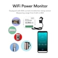 thumbnail image 4 of WiFi Smart Power Meter, Power Consumption  50 60Hz for Tuya Data Recording Mobile APP Maximum 80A  for Home, 4 of 7