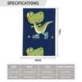 thumbnail image 3 of Wukai Dino Playing Roller Skate Garden Flags Double Sided Welcome Garden Yard House Flags Outside Outdoor House (Only Flag), 3 of 8