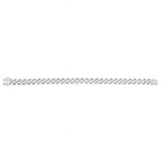 8.25 in. 14K White Gold Modern Lite Miami Cuban Chain with Box & Both Side Push Clasp