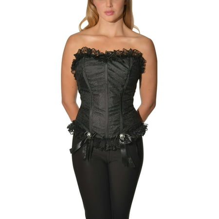 Womens Victorian Era Gothic From The Crypt Bridal Corset Costume Accessory