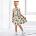 thumbnail image 7 of Girls Dress Colorful Christmas Tree Sleeveless Dress for Girls Hem A-Line Casual Sundress, 7 of 7