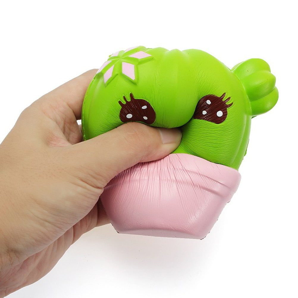 Super Stretchy Cactus Squishy Stress Reliever Sand Filled 