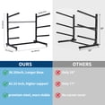 thumbnail image 5 of TacleeKii 3 Tier Freestanding Kayak Storage Rack with Wheels, Adjustable Kayak Racks for Garage and Outdoor, Kayak Stands for Canoes, Kayaks, SUP and Surfboards, 5 of 10