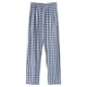 thumbnail image 5 of Pantalones de pijama para mujer, otoño e invierno, de algodón, sueltos, a cuadros, para uso exterior, primavera y otoño, verano, para el hogar, para chicas gorditas, 5 of 5