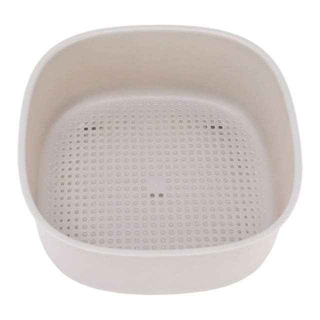 Fruit Vegetable Washing Machine, Food 360 Degree Cleaning PP Gradient Drainage Holes for Meat for Fruits for Home