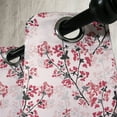thumbnail image 3 of Ambesonne Floral Grommet Curtain, Nature Inspired Branches, 50" x 120", Rose Ruby Black, 3 of 6